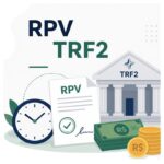 RPV TRF2: documento com carimbo de aprovado, dinheiro e relógio.